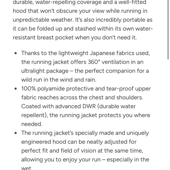 On Cloud Weather Jacket Lightweight Hooded, Black/Grey, Mens Size Medium - Picture 10 of 11